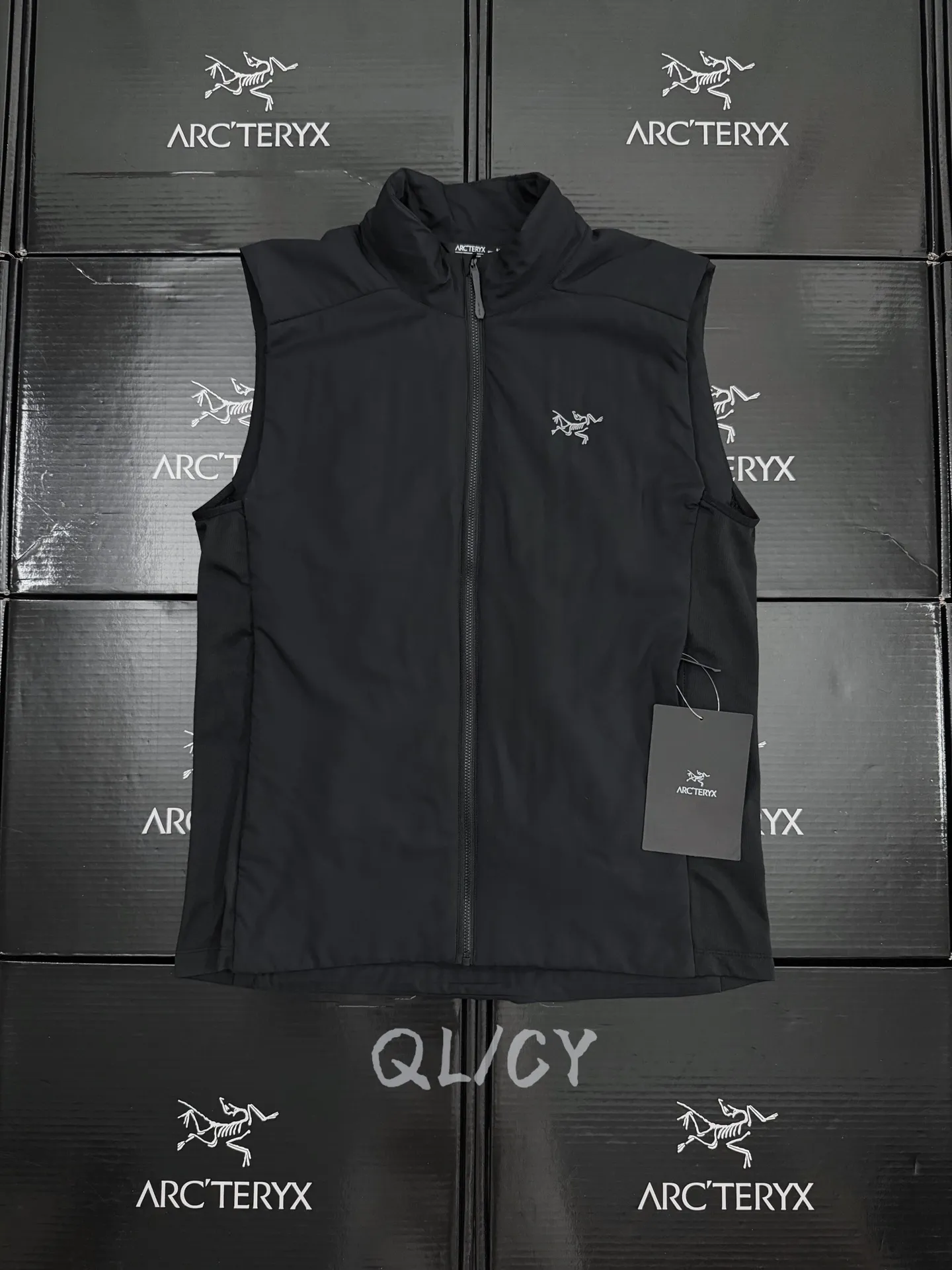 （ b 18） 𝐀𝐑𝐂'𝐓𝐄𝐑𝐘𝐗 ｜ ATOM Vest Men's Logo ！ Quality ta！！ or 🪶 ！ 💤 ～ ： Black Navy Blue Size：S-2XL